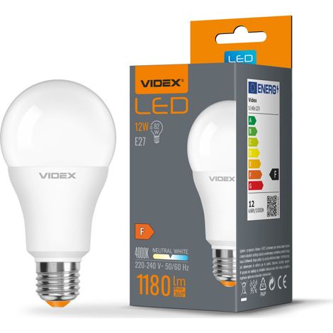 Videx lampadina LED A60 12W E27 1180lm 4000K luce neutra (1/3)