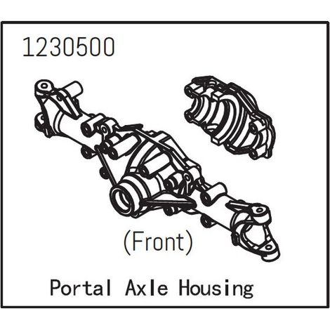 Front Portal Axle Housing