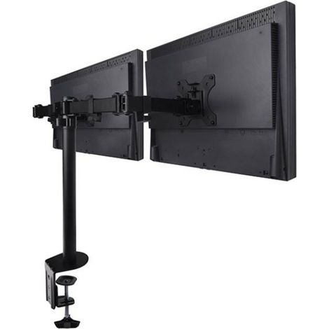 TrAdE Shop Traesio - Supporto Staffa Montaggio Per Doppio Monitor Tv Da Scrivania Da 15" A 27" 16kg - (1/5)