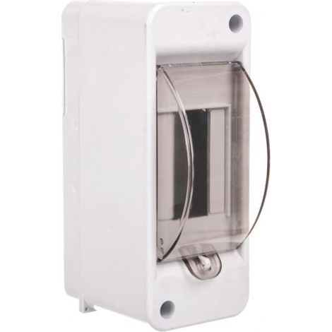 Quadro di distribuzione modulare 1x2 per montaggio superficiale IP20 con sportello e morsetti S-2+vetro+N+PE 8005803 ENE-00352