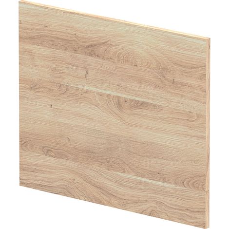 Nuie Arno Square Shower Bath End Panel 520mm H x 680mm W - Bleached Oak (1/2)