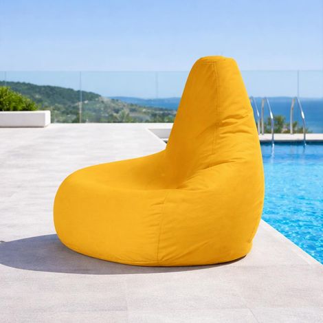 Pouf poire extérieur jaune ARTA (1/5)