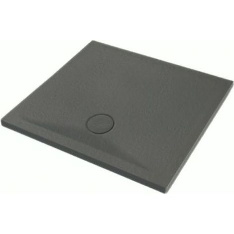 Piatto doccia 80x80 h.4 in ceramica nero Pietraceramica di (1/3)
