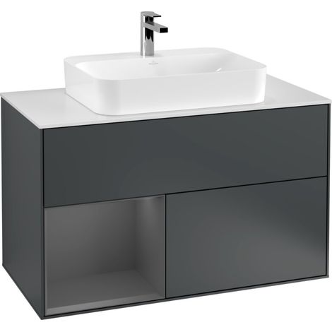 Villeroy & Boch F361GKHG Meuble sous-lavabo Finion F36 (1/2)