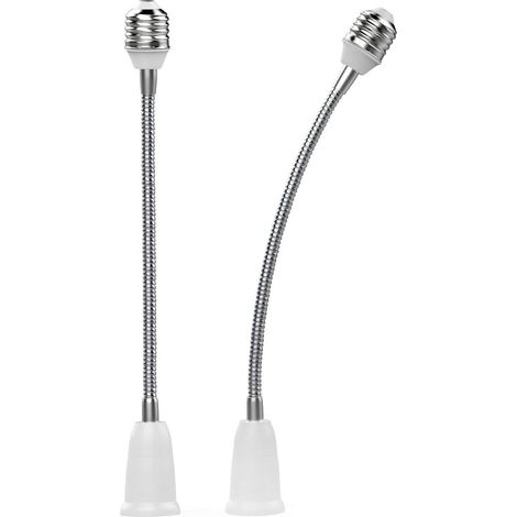 E27 socket 27.5CM extension, E27 to E27 socket extension, lamp holder, 2-pack (1/5)
