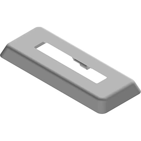 Kermi Cache pour pied de console de support, montage sur sol fini, blanc, 60x10 mm, ZB03740001