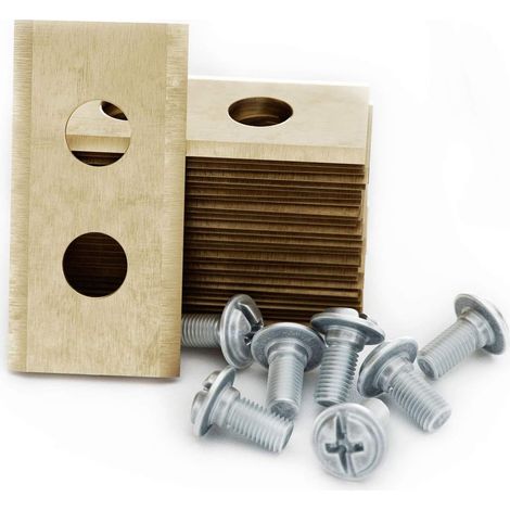 Set de Lames Tondeuse - Lames de Rechange en Titan Renforcé Compatibles avec Worx (1/5)