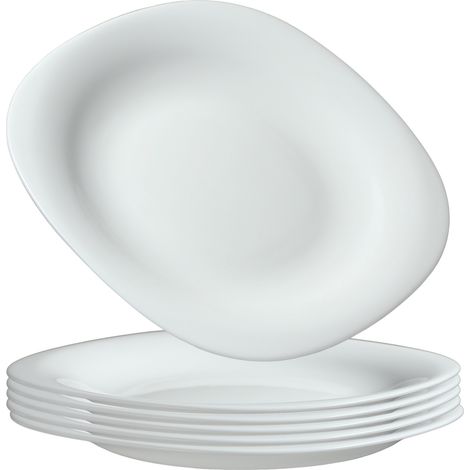 KADAX weiße Dessertteller, Teller-Set, Weiß, 6 Stück (1/5)
