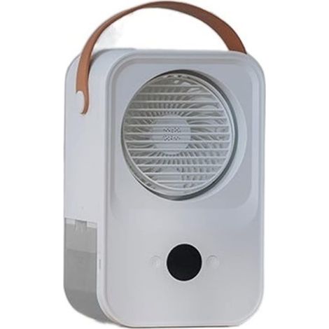 climatiseur mobile sans évacuation,650 ml Grand réservoir d'eau,brume glacée Réfrigération,portable,Travail et domicile,Blanc (1/5)