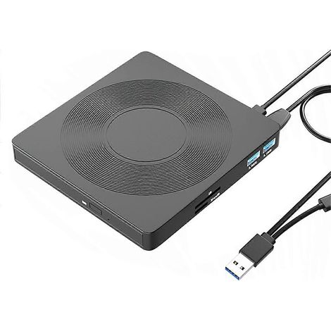 Lecteur CD/DVD externe 6 en 1 USB 3.0 Type C, lecteur optique CD/DVD-RW/VCD (1/5)