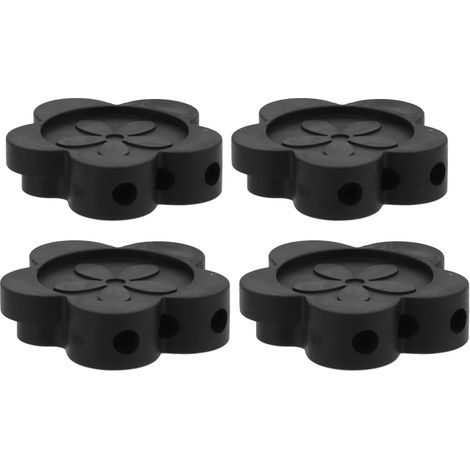 4PCS Petal Shaped Rubber Furniture Feet Mat Non‑Slip Risers Lifts Height Floor Protector (1/5)