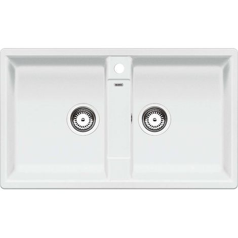 Blanco Zia 9 - Silgranitspüle, 86x50 cm, Weiß 516678 (1/2)
