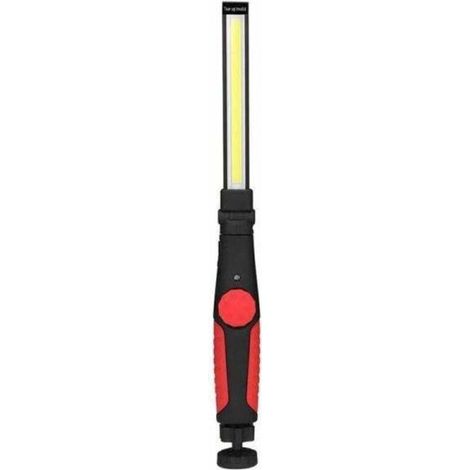 Lampe de travail LED rechargeable avec aimant et USB rechargeable. lampe d'inspection pour atelier domestique. camping en plein air. randonnée (rouge) (1/4)