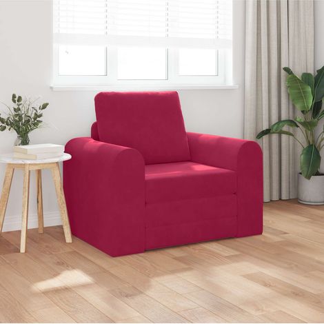 Schlafsofa Weinrot 98 x 71 x 83 cm Samt