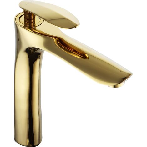Mexen Lily robinet de lavabo haut, Or - 73610-50 (1/2)