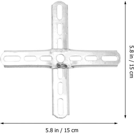 Support de Montage Métallique de Croix 150Mm, Plaque de Fixation Robuste pour Ventilateur de Plafond et Luminaire, Installation Invisible pour Maison et Bureau (1/4)
