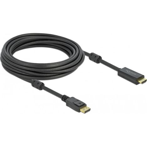 DELOCK 85961 CÂBLE VIDÉO ET ADAPTATEUR 7 M HDMI TYPE A (STANDARD) DISPLAYPORT NOIR