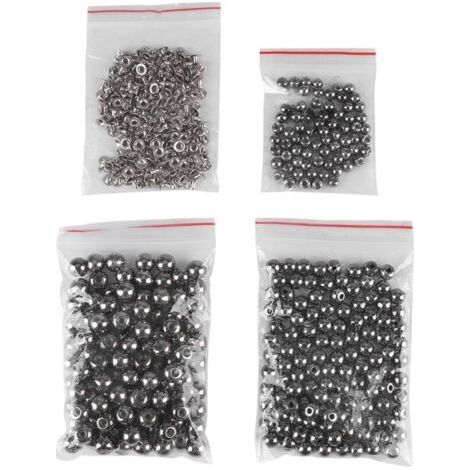 250 pièces Boutons Rivets Noirs 6mm 8mm 10mm pour Sacs Jeans Décoration Cuir