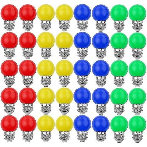 40 ampoules LED E27 colorées de 240 lumens pour la décoration intérieure (1/5)