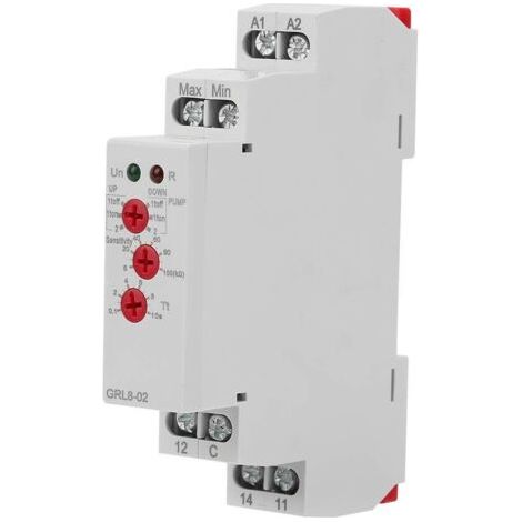 BUNTHAUS Flüssigkeitsstand-Kontrollrelais GRL8-02 Wasserstandsregler AC/DC 10A 24V-240V (1/5)