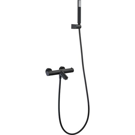 Kit bain/douche thermostatique Bless finition noir mat [ IMEX® ]