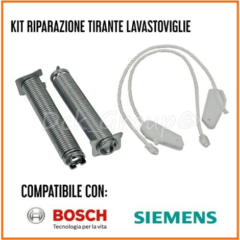 KIT Riparazione SET MOLLE+TIRANTE Cerniera LAVASTOVIGLIE BOSCH 754869 00754869 (1/2)