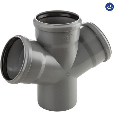 Braga doppia 67,5° ad innesto in pp con guarnizione serie ed tech ø110/110 WAVIN