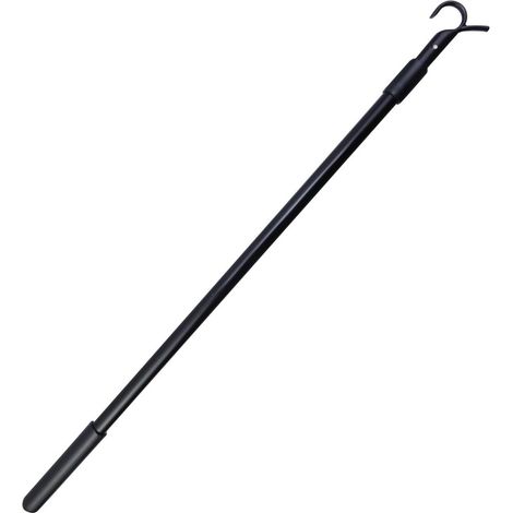 Hot-selling telescopic adjustable wireless roller sunshade curtain rod in black. (1/5)