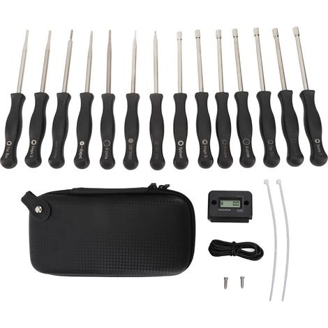 Outil de réglage du carburateur ABS, 14 pièces, réglage Portable pour coupe-bordures, scies à chaîne, souffleurs de feuilles (1/5)