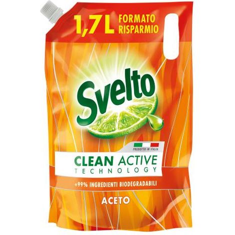 SVELTO DETERSIVO PIATTI ACETO ECORICARICA 1700 ML