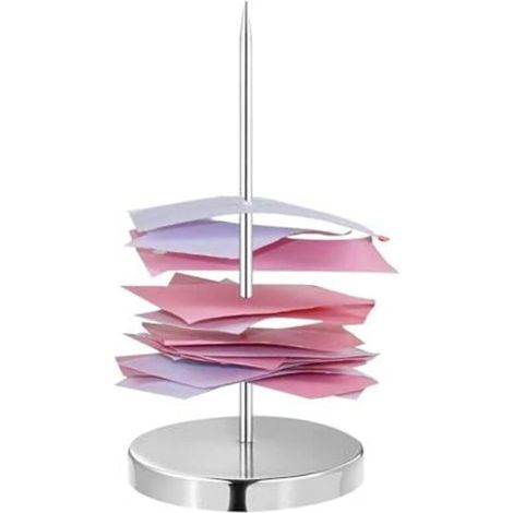 Metal Receipt Holder Fork, Memo Holder for Bills, Check Pin, Desk Receipt Holder, Ticket Holder for Restaurant, Office, Kitchen (1/5)