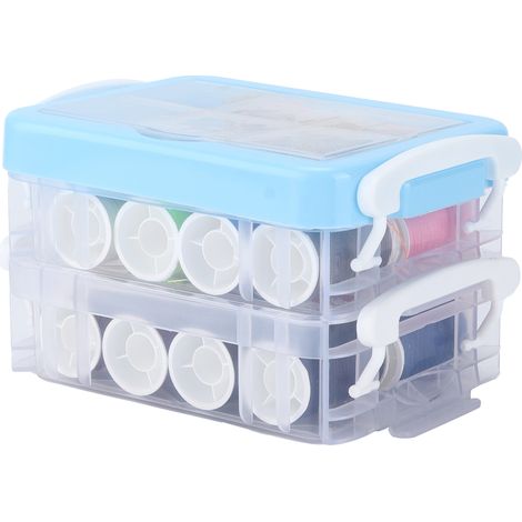 Sewing Kit Simple Portable Thread Needle Kit Sewing Supplies with Storage Box for Adult Household Travel Sewing (1/5)