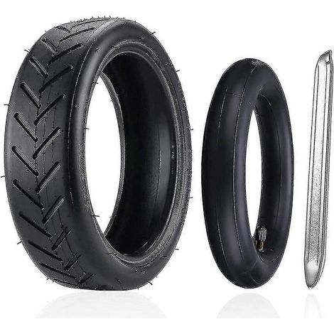 Pneu de trottinette 8 1/2 avec chambre à air, pneus 8,5 pouces pour extérieur et intérieur pour trottinette électrique 1s M365 (1/5)