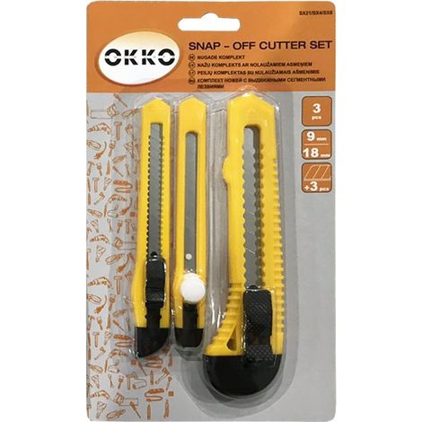 Outils de découpe Makita snap-off cutter set design ergonomique remplacement facile