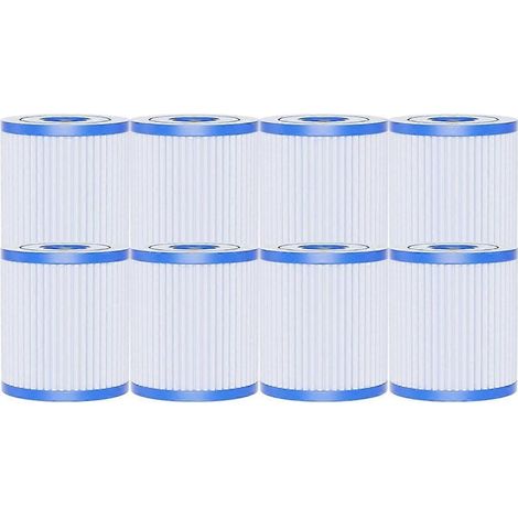 Kit de 8 filtres de piscine de type H, compatibles avec le filtre 29007e et la pompe de filtration 330 pour piscines hors sol.ozo-AquaForge (1/2)