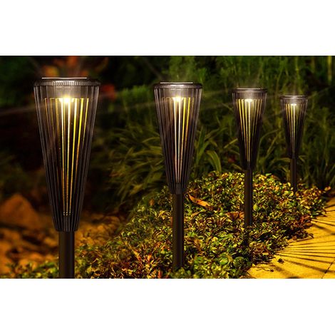 Lampes solaires d'extérieur à économie d'énergie pour éclairage paysager de jardin, allée, trottoir et cour (1/5)