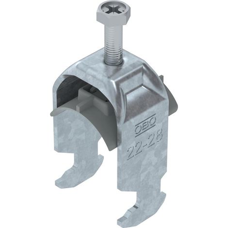OBO Bettermann Abrazadera de estribo 2056 22-28mm Acero galvanizado en caliente, 1186222