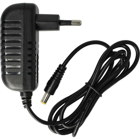 Vhbw – Bloc d'alimentation 12V 1A – Remplacement pour ADS0128-B, DVE DSA-12G-12 – Prise euro, câble 140 cm, noir