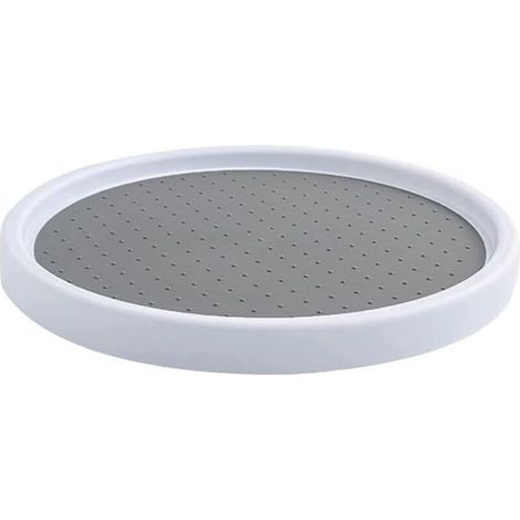 Rundes Gewürzregal, drehbares Tablett, Drehteller für Küchenschränke, 25 cm Durchmesser (1/4)
