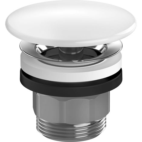 hansgrohe Garniture de vidage avec bouchon rond en céramique,