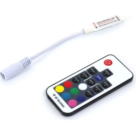 Mini contrôleur pour bandes LED RGB avec télécommande RF - Ledme - LM2185 (1/4)