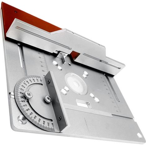 Ensemble de 3 plaques d'insertion pour table de défonceuse, en alliage d'aluminium, pour le fraisage du bois, outil auxiliaire de gravure et de découpe, établis de menuiserie (1/2)