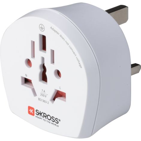 Poly Pool PP0429 Netzstecker-Adapter Typ G (VK) Universal Weiß