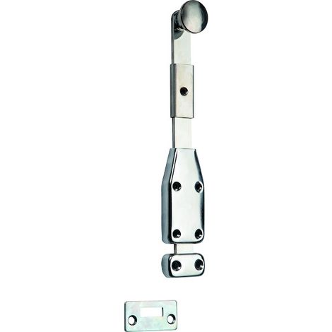 Verrou à levier avec gâche – Boîtier chromé 80x38x12 mm – Tige 18x4 mm – Longueur 350 mm – 280C350 – Map Massard
