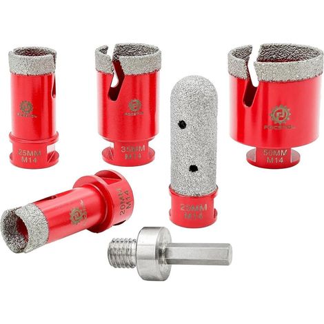 Fliesenbohrer Diamant Bohrkronen Keramik Porzellan 20mm Set SET7 (1/5)