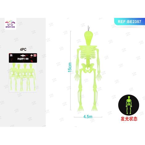 Scheletro umano decorativo Halloween PartyGo