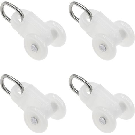 Lot de 50 Poulies de Rail de Rideau pour Rail 23 28mm (1/5)