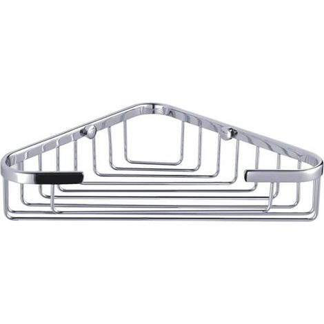 Showerdrape Clasico Wall Mounted Stainless Steel Large Corner Basket