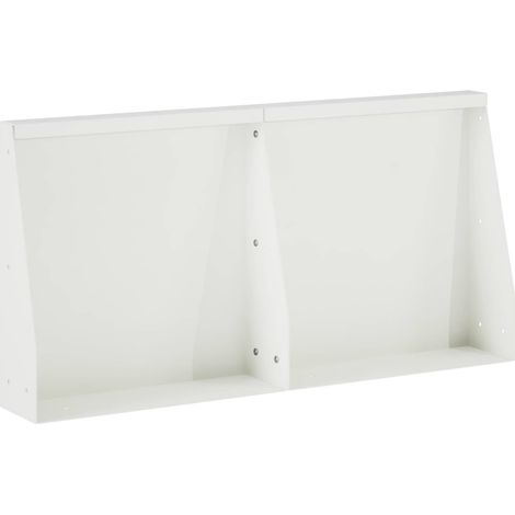 Mur de soutènement 2 pc 40 x 12 x 40 cm Acier Blanc vidaXL
