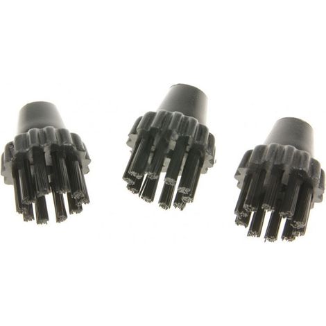 Lot de 3 petites brosses noires